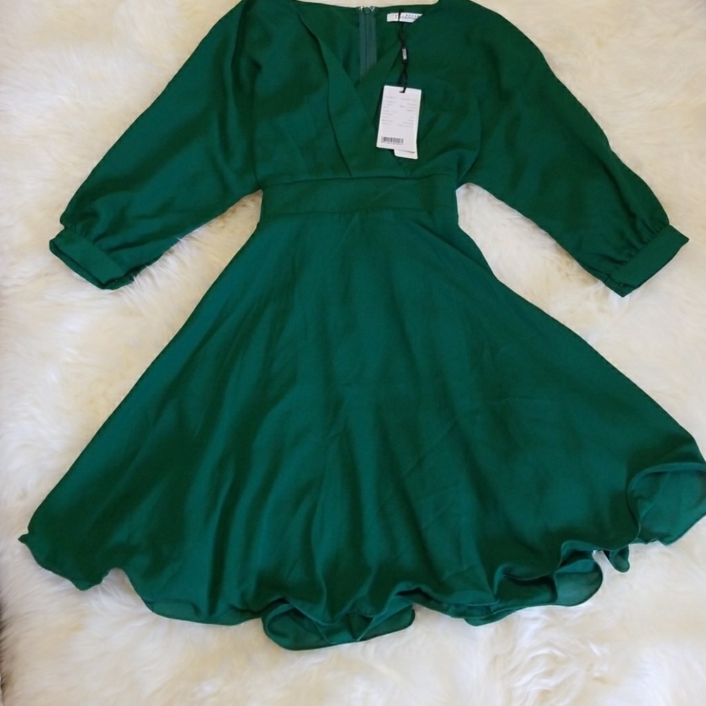Dabuwawa beautiful green dress